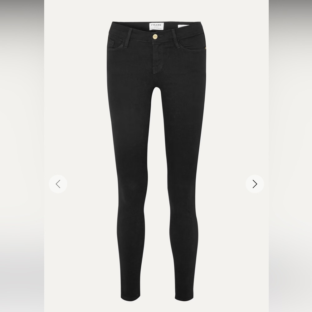 Frame black le one skinny jeans size 0